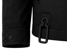Jacket cuff and carabiner detail